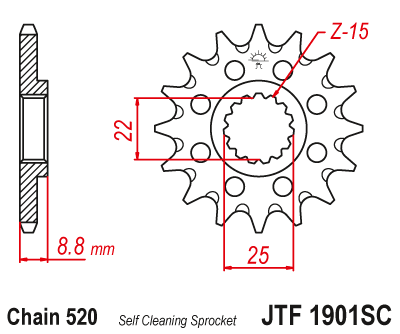 JT JTF1901.14SC Звезда ведущая