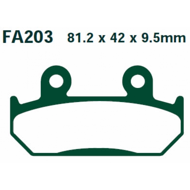 EBC FA203 колодки тормозные