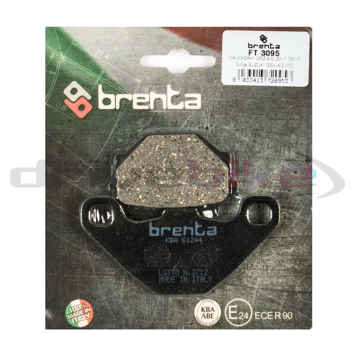 BRENTA  FT3095 Organic колодки тормозные