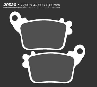 NISSIN 2P-320ST колодки тормозные