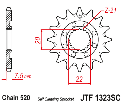 JT JTF1323.14SC Звезда ведущая
