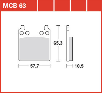 Lucas MCB 063 LF колодки тормозные 