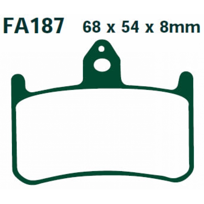 EBC FA187HH колодки тормозные