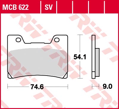 Lucas MCB 622 колодки тормозные 