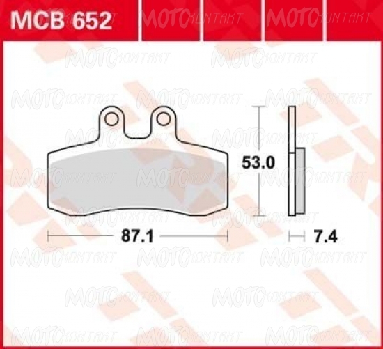 Lucas MCB 652 колодки тормозные 