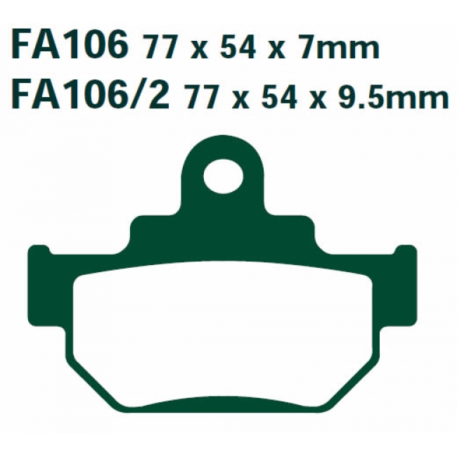 EBC FA106TT колодки тормозные