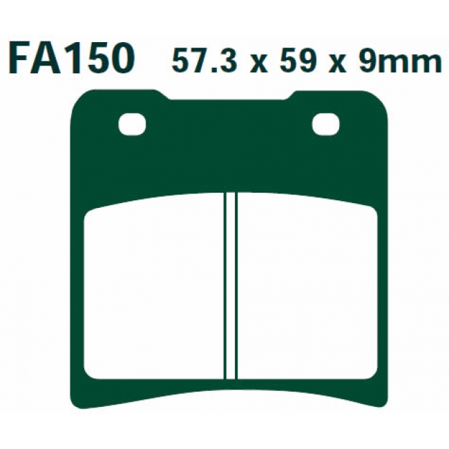 EBC FA150 колодки тормозные