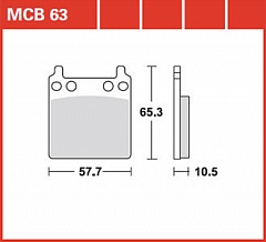 Lucas MCB 063 LF колодки тормозные 